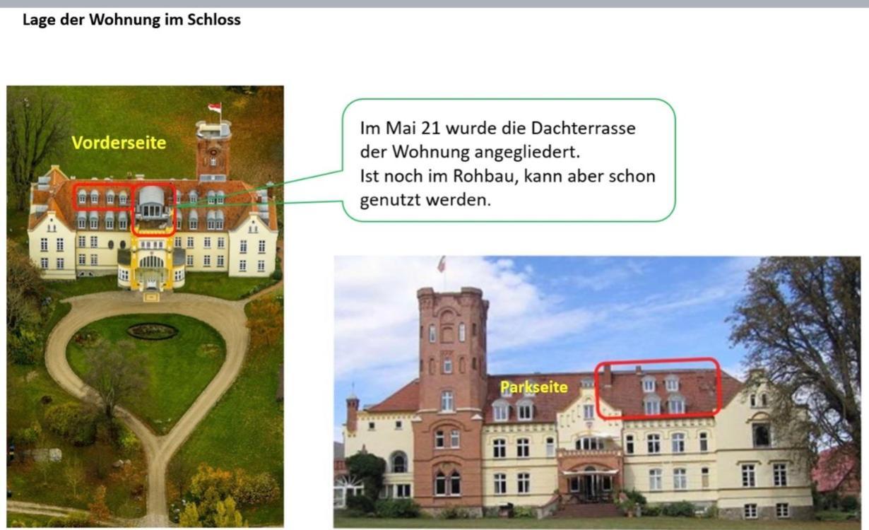 Schloss Lelkendorf Apartment Ulrichshusen Maisonette Fewo Mecklenburger Seenplatte Mit Dachterrasse Naehe Ostsee Екстериор снимка